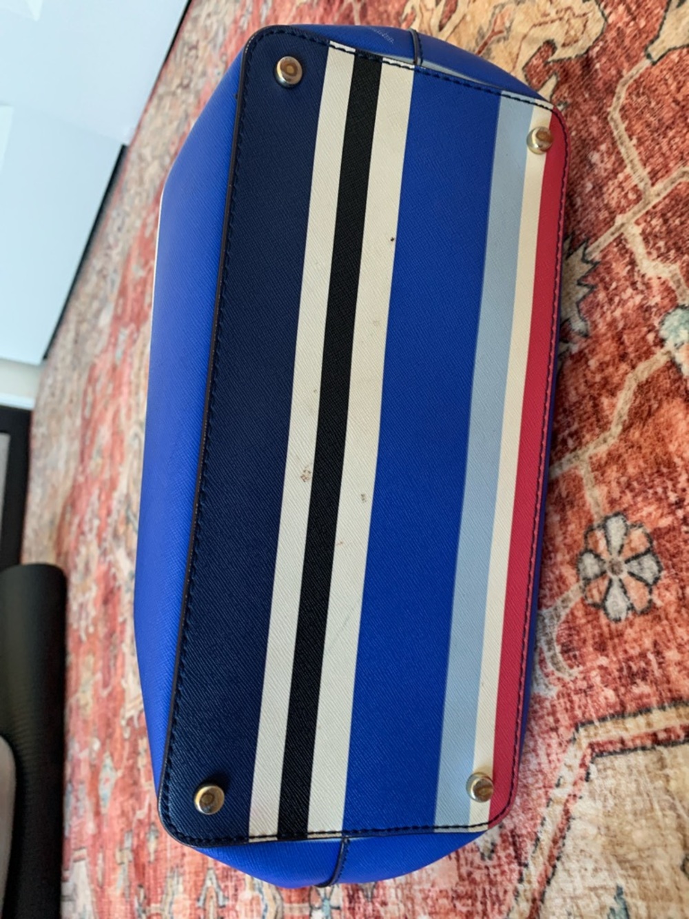 kate spade Striped Tote in Navy, Blue & Pink - Picture 6 of 8